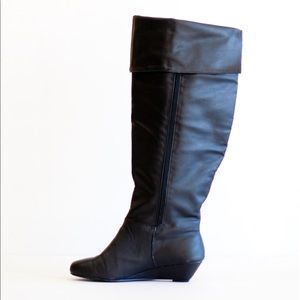 Wide calf over the knee boots